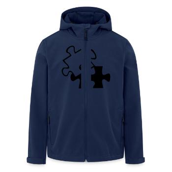 Wrong Part einfarbig - Recycelte Männer Softshell-Jacke von Stanley/Stella - Navy - Vorne - AI Model Male 185 light (185cm)