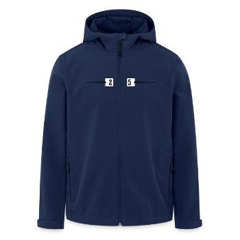 2025 Ornament - Men’s Recycled Softshell Jacket by Stanley/Stella - navy - Front - AI Model Male 185 light (185cm)