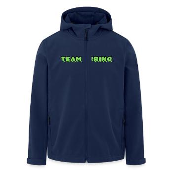 TEAM FRÜHLING - Recycelte Männer Softshell-Jacke von Stanley/Stella - Navy - Vorne - AI Model Male 185 light (185cm)