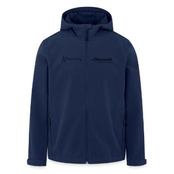 bayreuth skyline - Recycelte Männer Softshell-Jacke von Stanley/Stella - Navy - Vorne - AI Model Male 185 light (185cm)