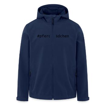 hashtag_pferdemaedchen - Recycelte Männer Softshell-Jacke von Stanley/Stella - Navy - Vorne - AI Model Male 185 light (185cm)