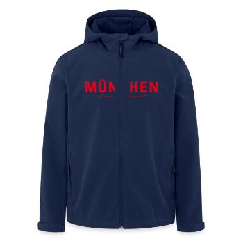 T-Shirt Munich – Joie de vivre bavaroise - Veste softshell homme en polyester recyclé Stanley/Stella - marine - Devant - AI Model Male 185 light (185cm)