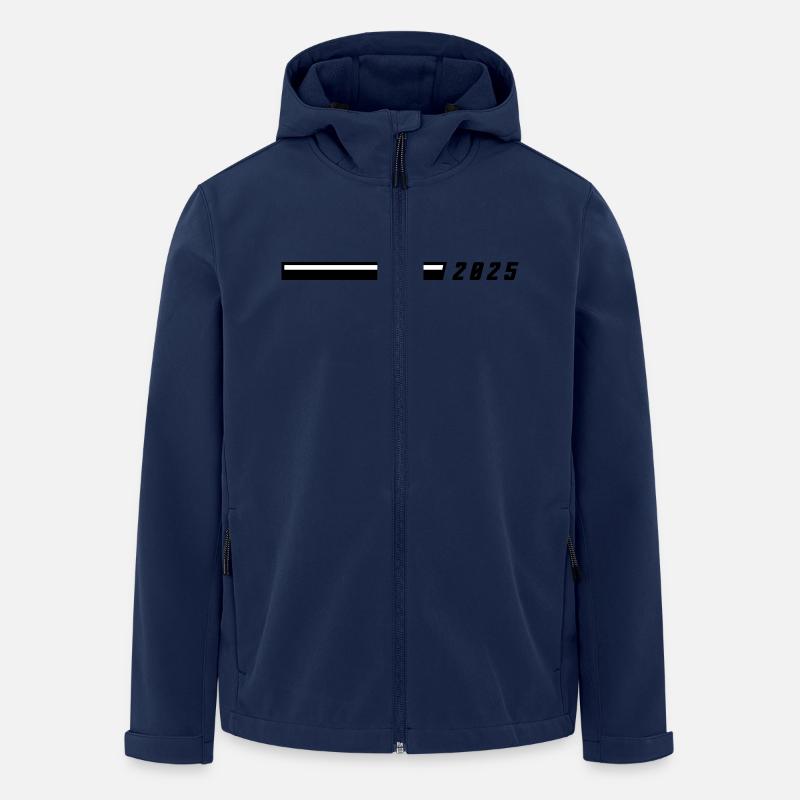 2025 Jahr - Recycelte Männer Softshell-Jacke von Stanley/Stella - Navy