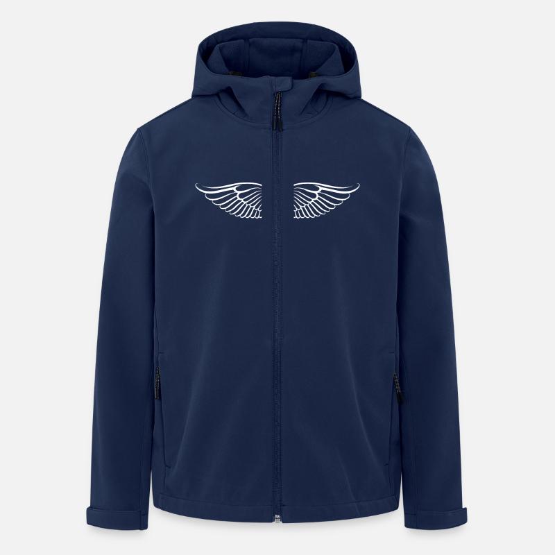 Die Flügel - Recycelte Männer Softshell-Jacke von Stanley/Stella - Navy