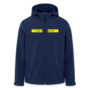 Membre d’équipage - Veste softshell homme en polyester recyclé Stanley/Stella - marine - Devant - AI Model Male 185 light (185cm)
