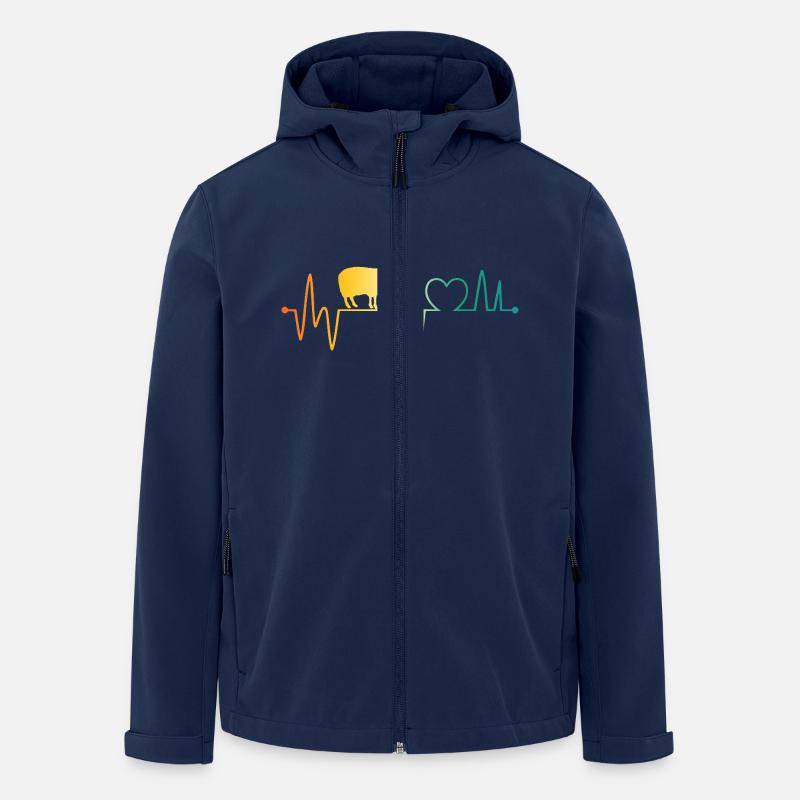 Schäfer Schaf - Recycelte Männer Softshell-Jacke von Stanley/Stella - Navy
