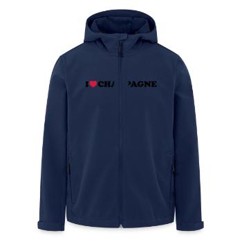 i_love_ - Veste softshell homme en polyester recyclé Stanley/Stella - marine - Devant - AI Model Male 185 light (185cm)