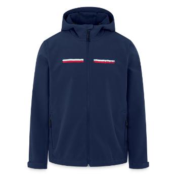 Unterstrich Poland Flag - Recycelte Männer Softshell-Jacke von Stanley/Stella - Navy - Vorne - AI Model Male 185 light (185cm)