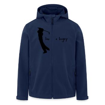 Golf - Men’s Recycled Softshell Jacket by Stanley/Stella - navy - Front - AI Model Male 185 light (185cm)