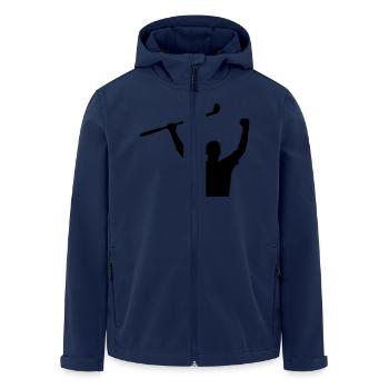 Golf - Recycelte Männer Softshell-Jacke von Stanley/Stella - Navy - Vorne - AI Model Male 185 light (185cm)