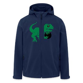 bowling dino (3c) - Veste softshell homme en polyester recyclé Stanley/Stella - marine - Devant - AI Model Male 185 light (185cm)