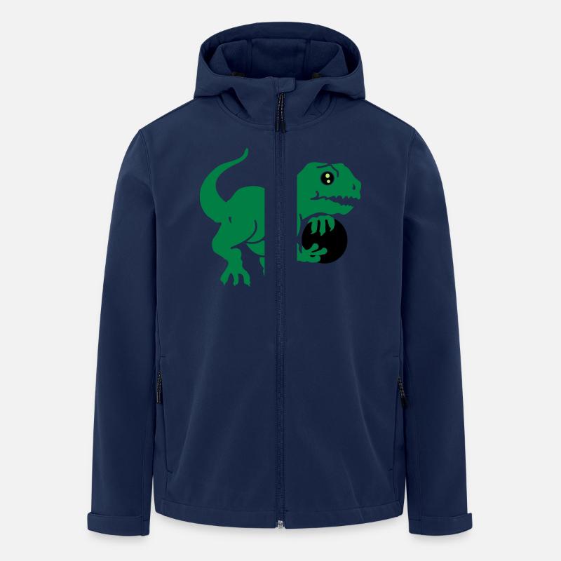 bowling dino (3c) - Veste softshell homme en polyester recyclé Stanley/Stella - marine
