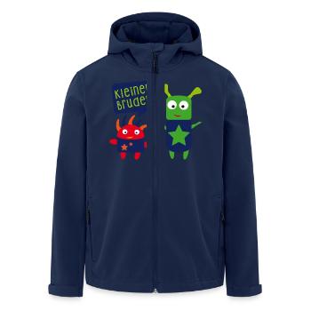 kleiner Bruder großer Bruder - Recycelte Männer Softshell-Jacke von Stanley/Stella - Navy - Vorne - AI Model Male 185 light (185cm)