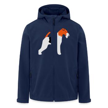 Fox Terrier - Men’s Recycled Softshell Jacket by Stanley/Stella - navy - Front - AI Model Male 185 light (185cm)