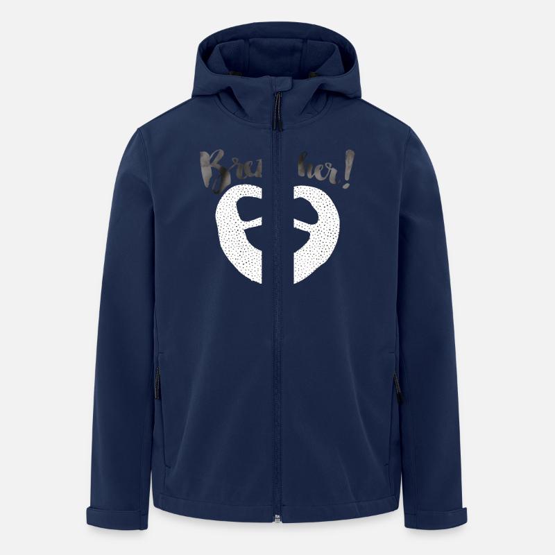 Brezel Her! Dotties - Recycelte Männer Softshell-Jacke von Stanley/Stella - Navy