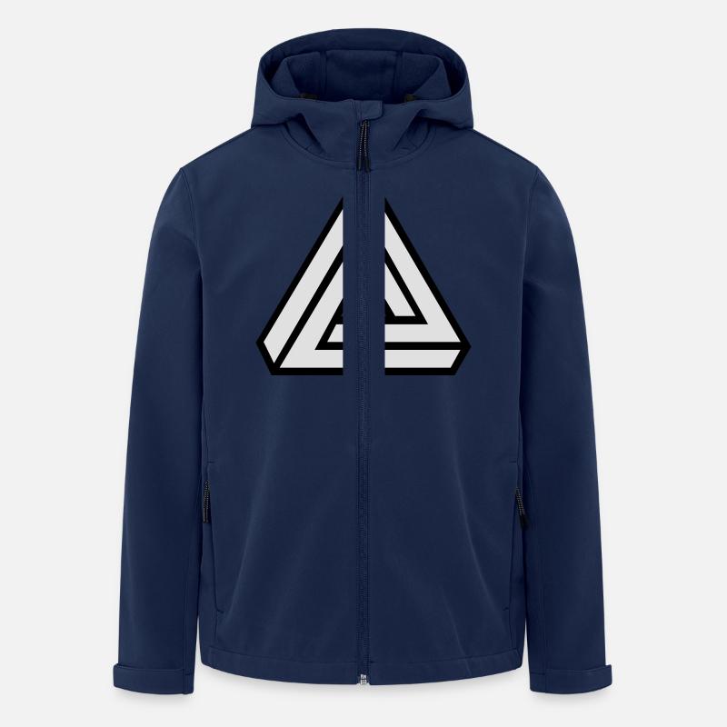 Triangle_v1 - Recycelte Männer Softshell-Jacke von Stanley/Stella - Navy