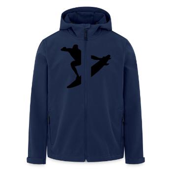 surf - Men’s Recycled Softshell Jacket by Stanley/Stella - navy - Front - AI Model Male 185 light (185cm)