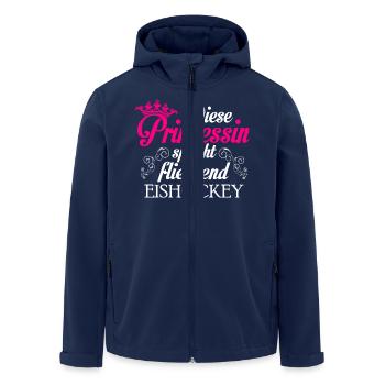 Hockey sur glace - la princesse - Veste softshell homme en polyester recyclé Stanley/Stella - marine - Devant - AI Model Male 185 light (185cm)