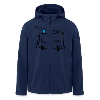 Feu - Veste softshell homme en polyester recyclé Stanley/Stella - marine - Devant - AI Model Male 185 light (185cm)