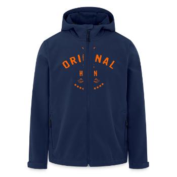 Städte Motiv Hagen City Geschenk - Recycelte Männer Softshell-Jacke von Stanley/Stella - Navy - Vorne - AI Model Male 185 light (185cm)