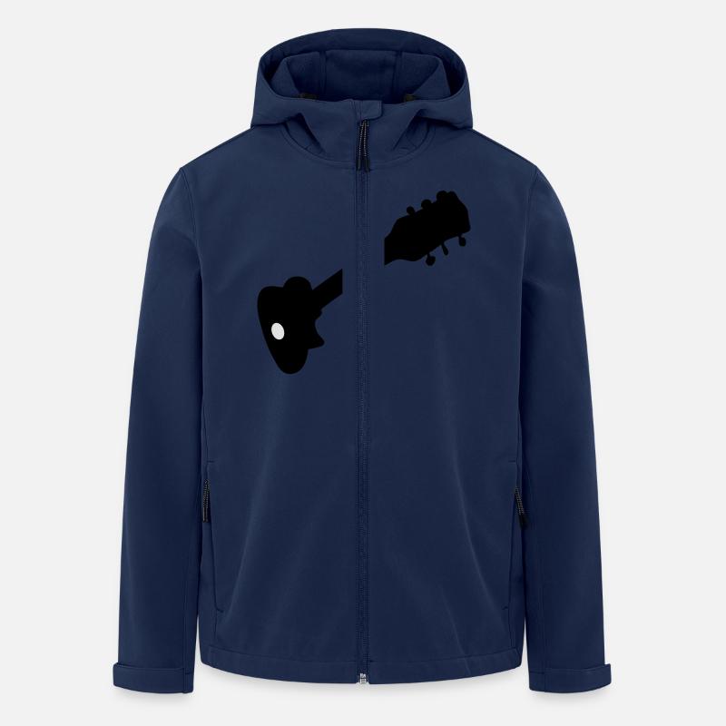 guitar - Men’s Recycled Softshell Jacket by Stanley/Stella - navy