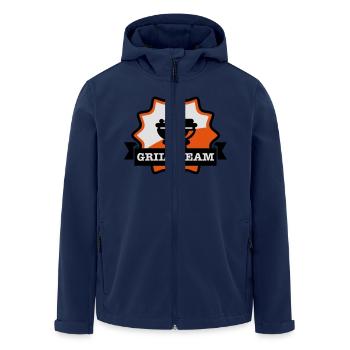 grill_team_emblem_f3 - Recycelte Männer Softshell-Jacke von Stanley/Stella - Navy - Vorne - AI Model Male 185 light (185cm)