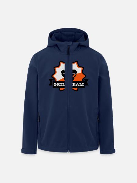 grill_team_emblem_f3 - Recycelte Männer Softshell-Jacke von Stanley/Stella - Navy