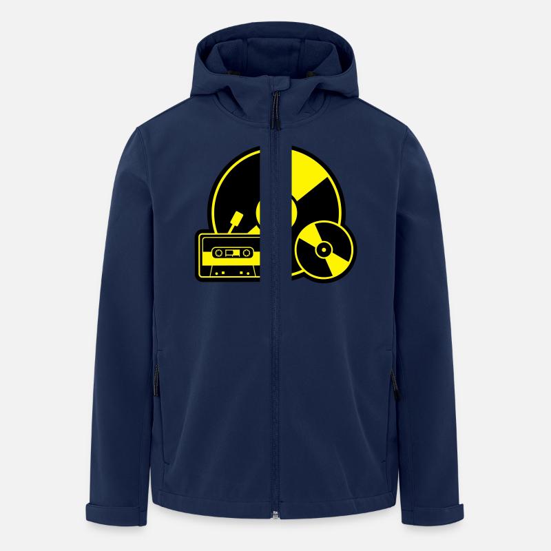 Music Evolution - Men’s Recycled Softshell Jacket by Stanley/Stella - navy