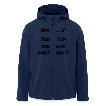 I can conjure - Men’s Recycled Softshell Jacket by Stanley/Stella - navy - Front - AI Model Male 185 light (185cm)