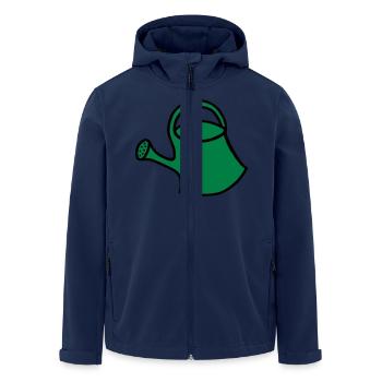 Gießkanne - V2 - Recycelte Männer Softshell-Jacke von Stanley/Stella - Navy - Vorne - AI Model Male 185 light (185cm)