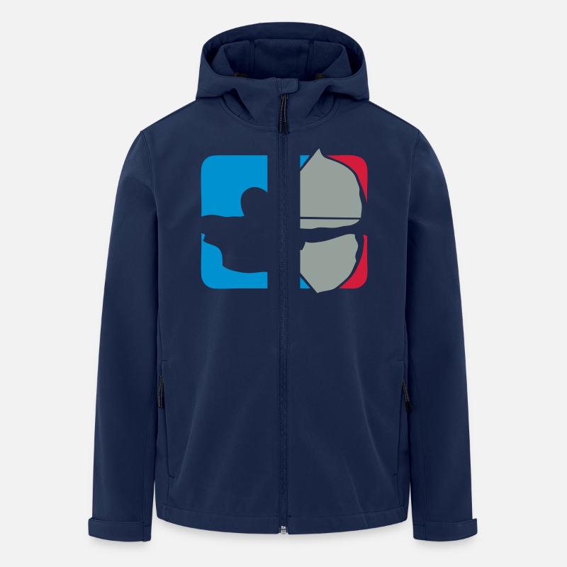 Bogenschießen Bogenschießen Logo bogenschieben - Recycelte Männer Softshell-Jacke von Stanley/Stella - Navy