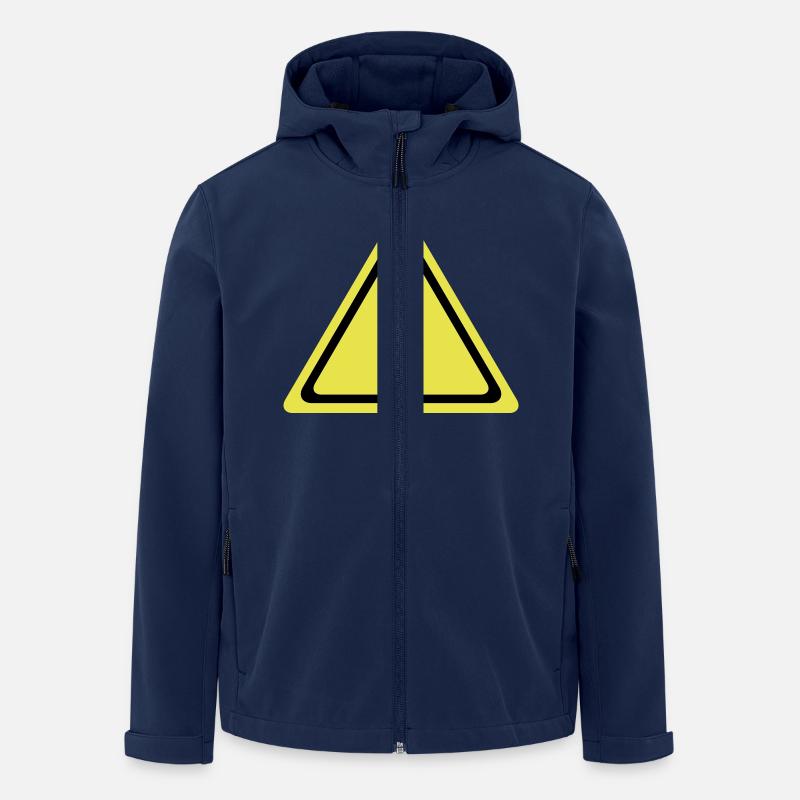ausrufezeichen_shield_cy2 - Recycelte Männer Softshell-Jacke von Stanley/Stella - Navy