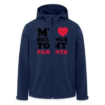 MHBTM parents - Veste softshell homme en polyester recyclé Stanley/Stella - marine - Devant - AI Model Male 185 light (185cm)