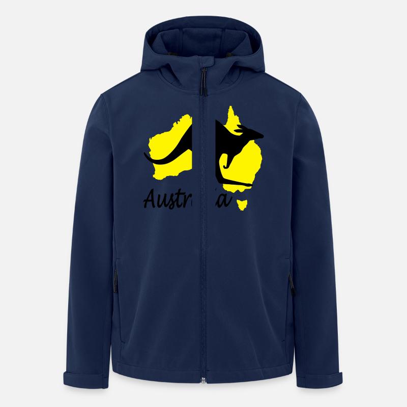australia australien - Recycelte Männer Softshell-Jacke von Stanley/Stella - Navy