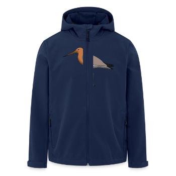 shore snipe - Men’s Recycled Softshell Jacket by Stanley/Stella - navy - Front - AI Model Male 185 light (185cm)
