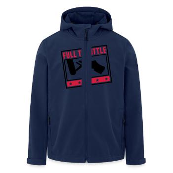 full_throttle_pi2 - Recycelte Männer Softshell-Jacke von Stanley/Stella - Navy - Vorne - AI Model Male 185 light (185cm)
