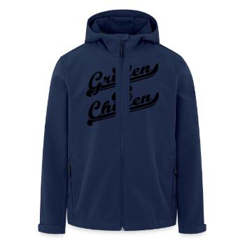 Grillen und Chillen - Recycelte Männer Softshell-Jacke von Stanley/Stella - Navy - Vorne - AI Model Male 185 light (185cm)