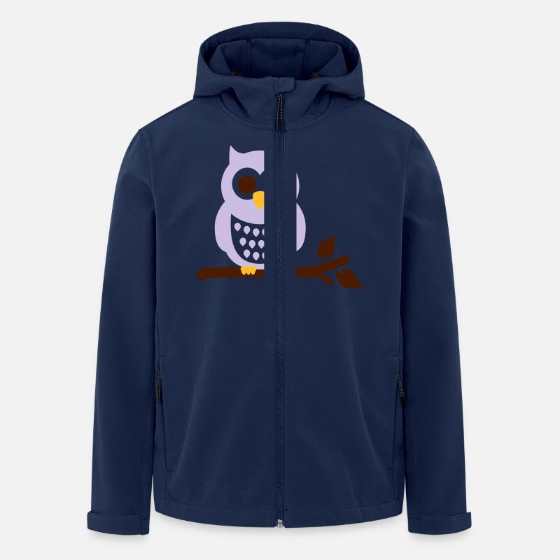 Chouette Hibou - Veste softshell homme en polyester recyclé Stanley/Stella - marine