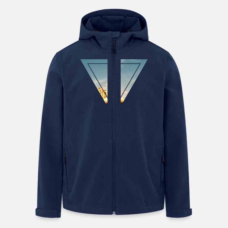 Space Shuttle - Recycelte Männer Softshell-Jacke Discoverer von Stanley/Stella - Navy