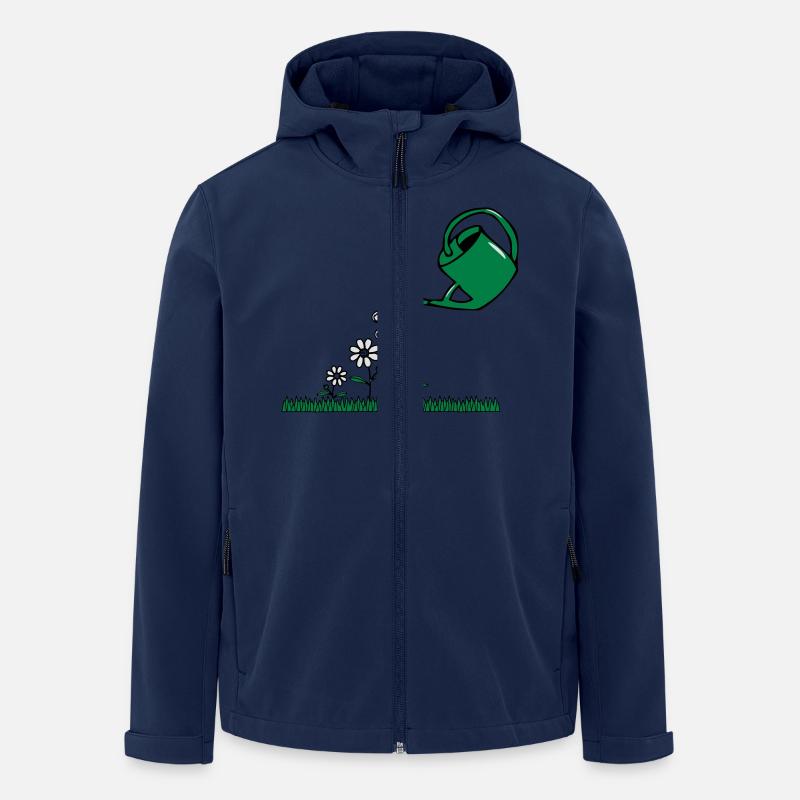 Garten blumen gießkanne - Recycelte Männer Softshell-Jacke von Stanley/Stella - Navy