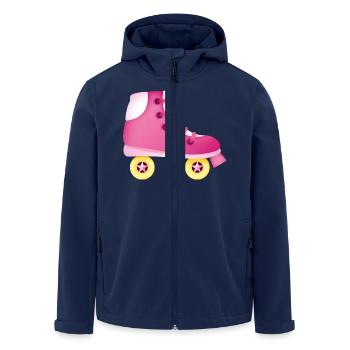 Smiley Roll Skate - Recycelte Männer Softshell-Jacke von Stanley/Stella - Navy - Vorne - AI Model Male 185 light (185cm)