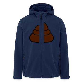 design kleiner süßer niedlicher kot kacka scheiße - Recycelte Männer Softshell-Jacke von Stanley/Stella - Navy - Vorne - AI Model Male 185 light (185cm)
