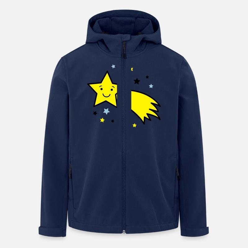 sternschnuppe_03 - Recycelte Männer Softshell-Jacke von Stanley/Stella - Navy