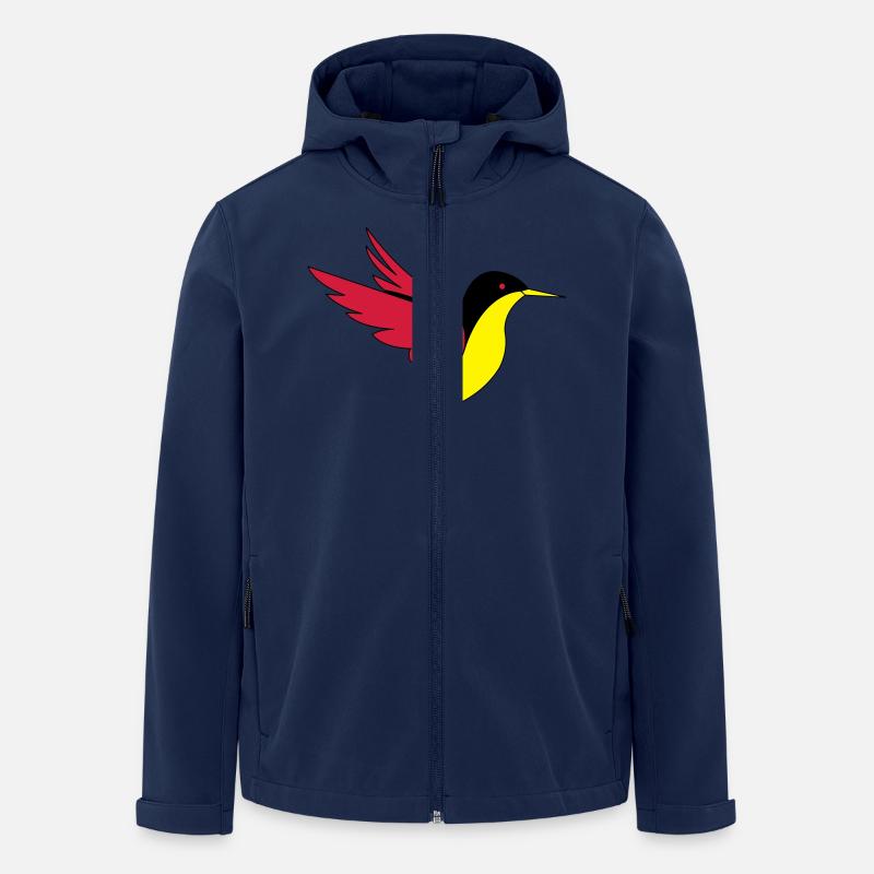 bird_02 - Recycelte Männer Softshell-Jacke von Stanley/Stella - Navy