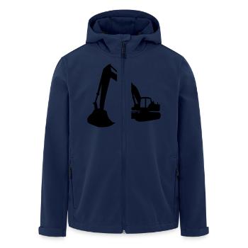 Bagger - Recycelte Männer Softshell-Jacke von Stanley/Stella - Navy - Vorne - AI Model Male 185 light (185cm)