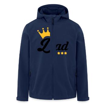 Dad Daddy Papa Vati Vater Father's Day Baby - Men’s Recycled Softshell Jacket by Stanley/Stella - navy - Front - AI Model Male 185 light (185cm)