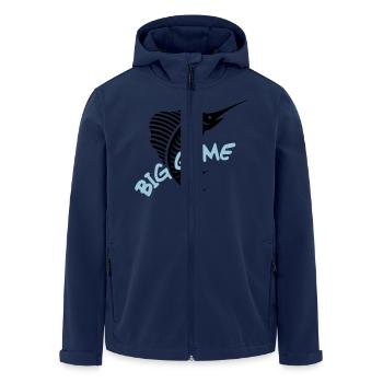 Hochseefischen / Big Game / Sailfish - Recycelte Männer Softshell-Jacke von Stanley/Stella - Navy - Vorne - AI Model Male 185 light (185cm)