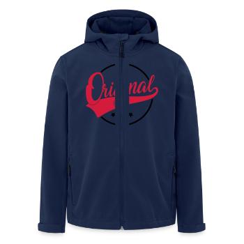 The Original - Das Original - The Remix - Familie - Men’s Recycled Softshell Jacket by Stanley/Stella - navy - Front - AI Model Male 185 light (185cm)