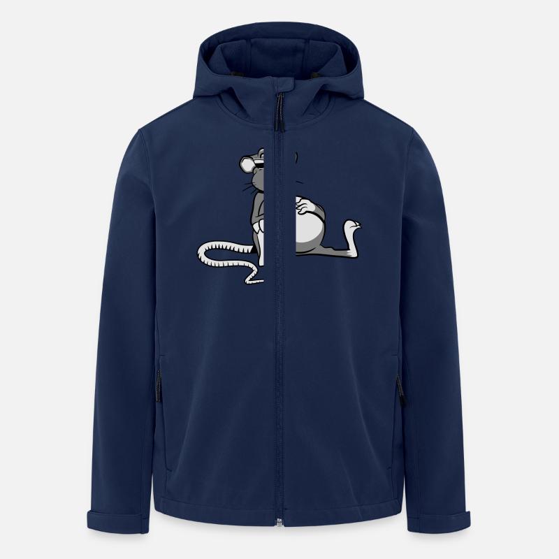 ratte satt müde sonnenbrille - Recycelte Männer Softshell-Jacke von Stanley/Stella - Navy