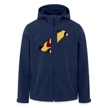 Ein schönes Longboard - Recycelte Männer Softshell-Jacke von Stanley/Stella - Navy - Vorne - AI Model Male 185 light (185cm)